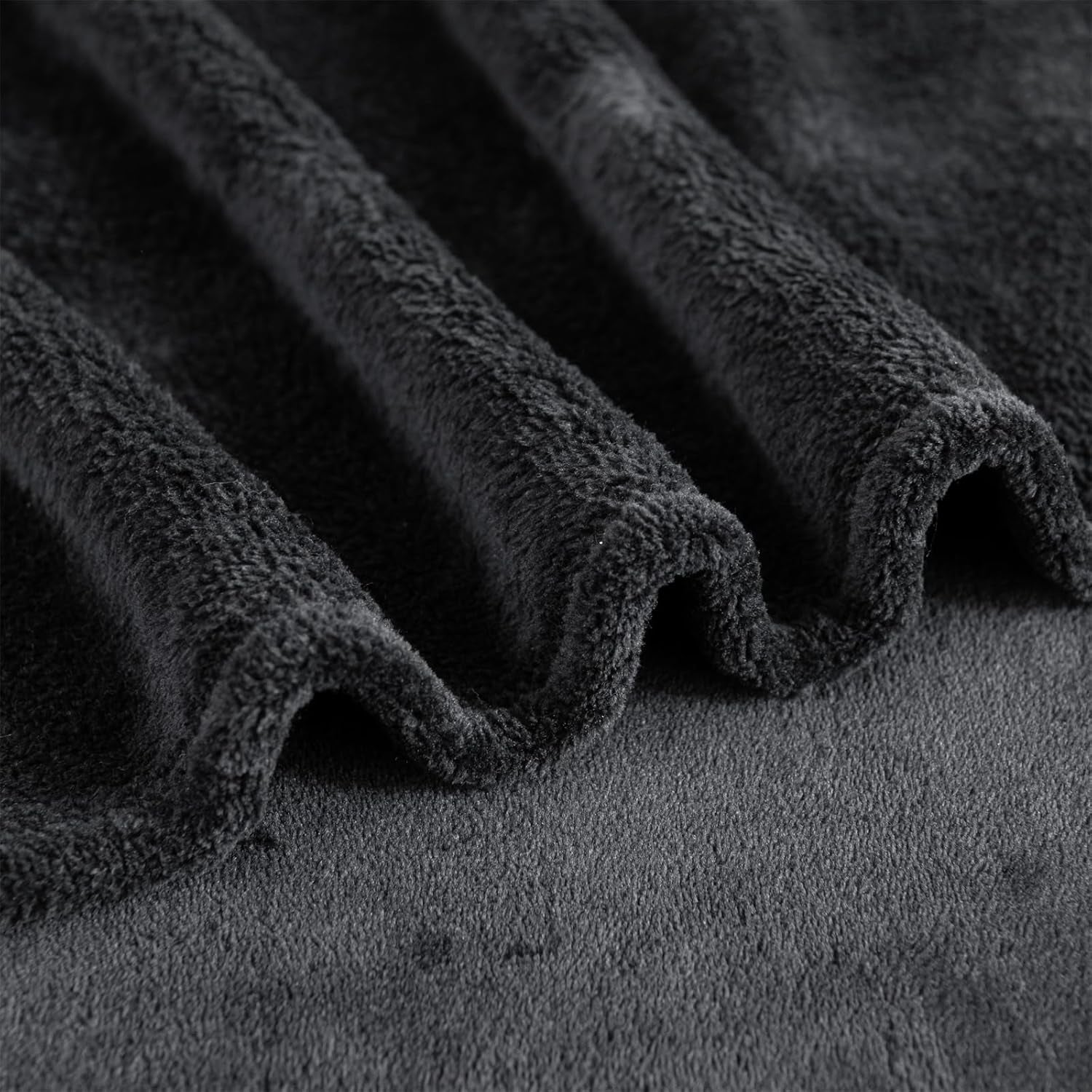 Good Nite Cosy Pătură Pătură pufoasă Pătură de pat Pătură de canapea XL Pătură de locuit Pătură din fleece 150X200Cm Negru Soft Warm Pături Pătură pufoasă Paturi si Cuverturi Good Nite