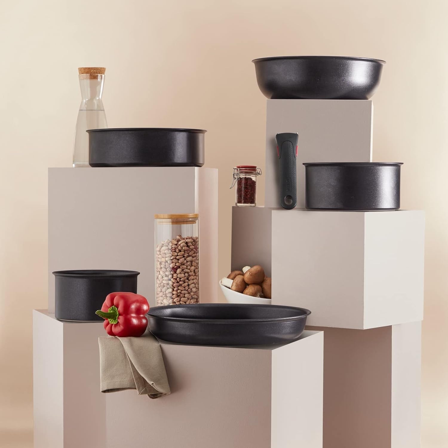 Tefal Padella Ingenio Eco Resist, 20 cm, induzione, facile da pulire, rivestimento antiaderente Pentole e Padelle Naty Shop