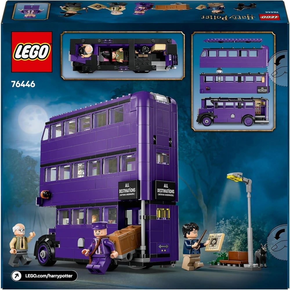 LEGO Harry Potter Avventure con il cavaliere viaggiante Set da costruzione 5 minifigure tra cui Ernie Prang, Stan Picchetto e Felpato Bus giocattolo per fan del mondo magico Ragazzi e ragazze 8 anni 76446 Set da costruzione Beuche den LEGO-Store