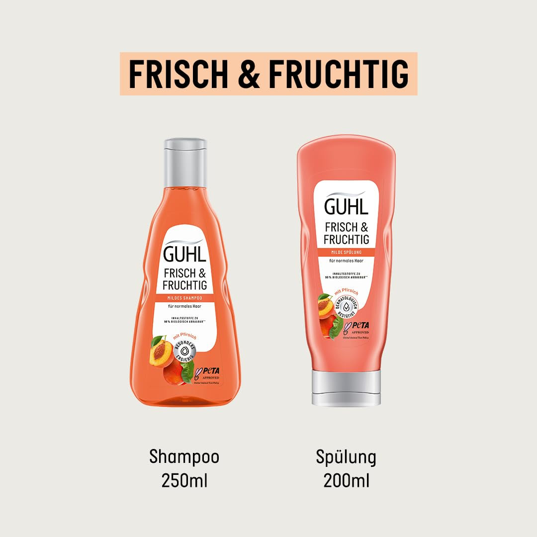 Guhl Fresh & Fruity Shampoo - Conținut: 250 Ml - Tipul de păr: Normal Duș și baie Guhl