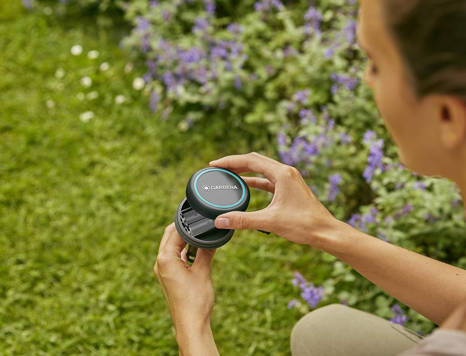 Cablu prelungitor Gardena (10 m) pentru senzor de ploaie și senzor de umiditate a solului, cablu de conectare cu sistem Easy Click, extensibil până la 105 m, pentru utilizare supraterană și subterană (01868-20)