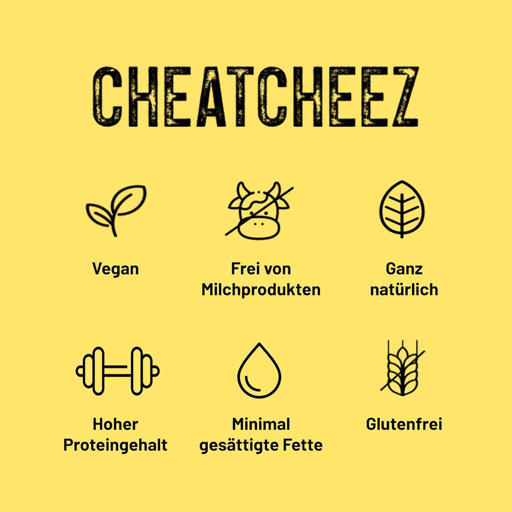 Cultured Foods Veganer Käse Käseersatz Laktosefrei Glutenfrei 2-er Set Gouda e Cheddar CHEATCHEEZ