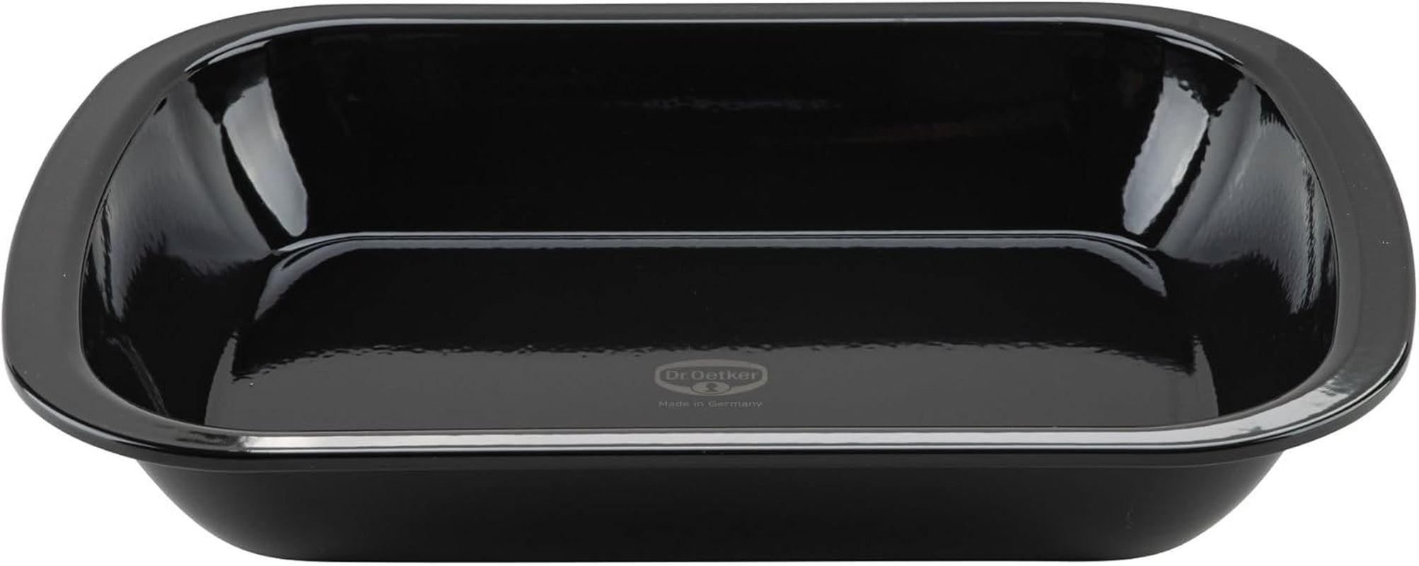 Dr. Oetker Back-Idee Kreativ Dessert- Und Auflaufform Aus Enamelle, 39.5 X 28 X 6.5 Cm– Hitzebeständig Bis 400°C, Schnittfest, Kratzfest, Induktionsgeeignet, Schwarz Stampi e teglie Naty Shop