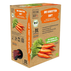 Succo di carota biologico - A base di carote tedesche e olandesi, 3 litri Bevande analcoliche Naty Shop 3 litri Carote