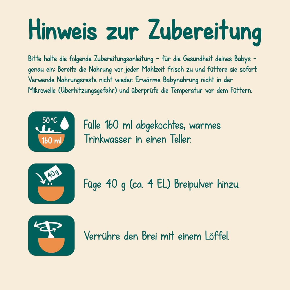 Porridge di latte Milupa Gentle Start - Cereali per neonati senza glutine, senza olio di palma - Senza conservanti e coloranti - Dai 5 mesi - 4 x 400 g