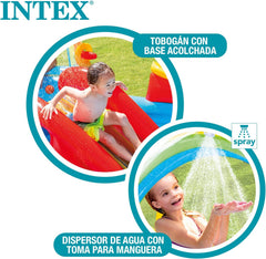 Intex Rainbow Ring Play Center - Piscina fuori terra per bambini - Piscina per bambini - 297 x 193 x 135 cm - Da 3+ anni 57453NP Multicolor 297x193x135 cm