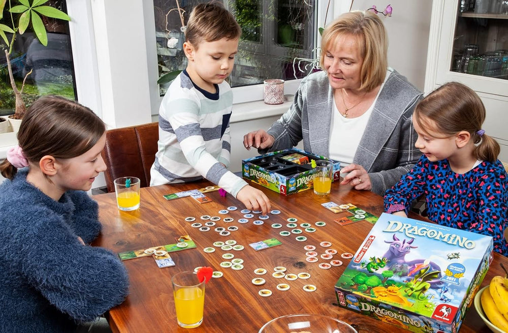 Pegasus Spiele 57111G - Dragomino *Gioco per bambini dell'anno 2021*, Multicolor
