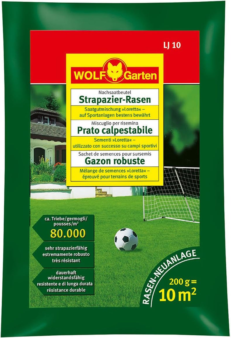 WOLF Garten Wolf-Garten - Strapazier-Rasen LJ 50; 3821030, Rot