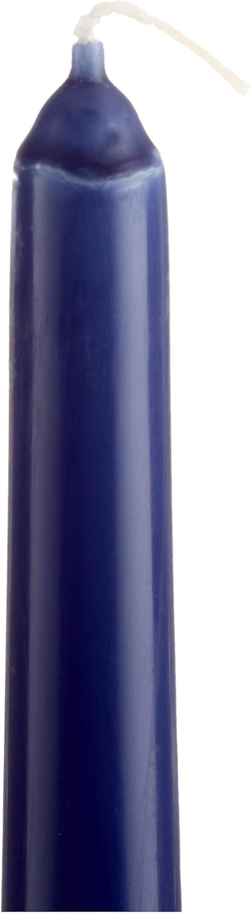 Suporturi de lumânări Papstar albastre (50 bucăți) Ø 2,2 X 25 Cm, albastru închis, fără funingine & șervețele/șervețele de hârtie albastru închis "Royal Collection" 40 X 40 Cm, 1/4-fold, 1 X 50-pack