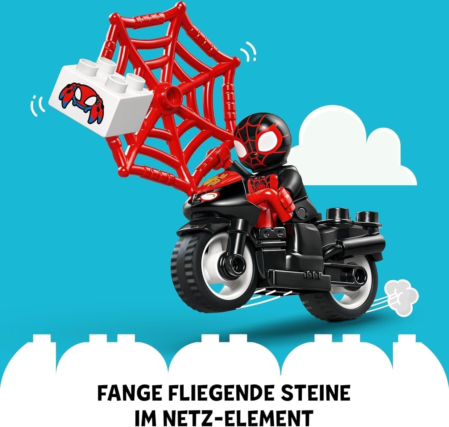 LEGO DUPLO Marvel Spins Avventura in moto, Playset Fantasy per la serie TV Spidey e i suoi super amici, giocattolo educativo da costruire e ricostruire per bambini dai 2 anni in su 10424 Set da costruzione Besuche den LEGO-Store