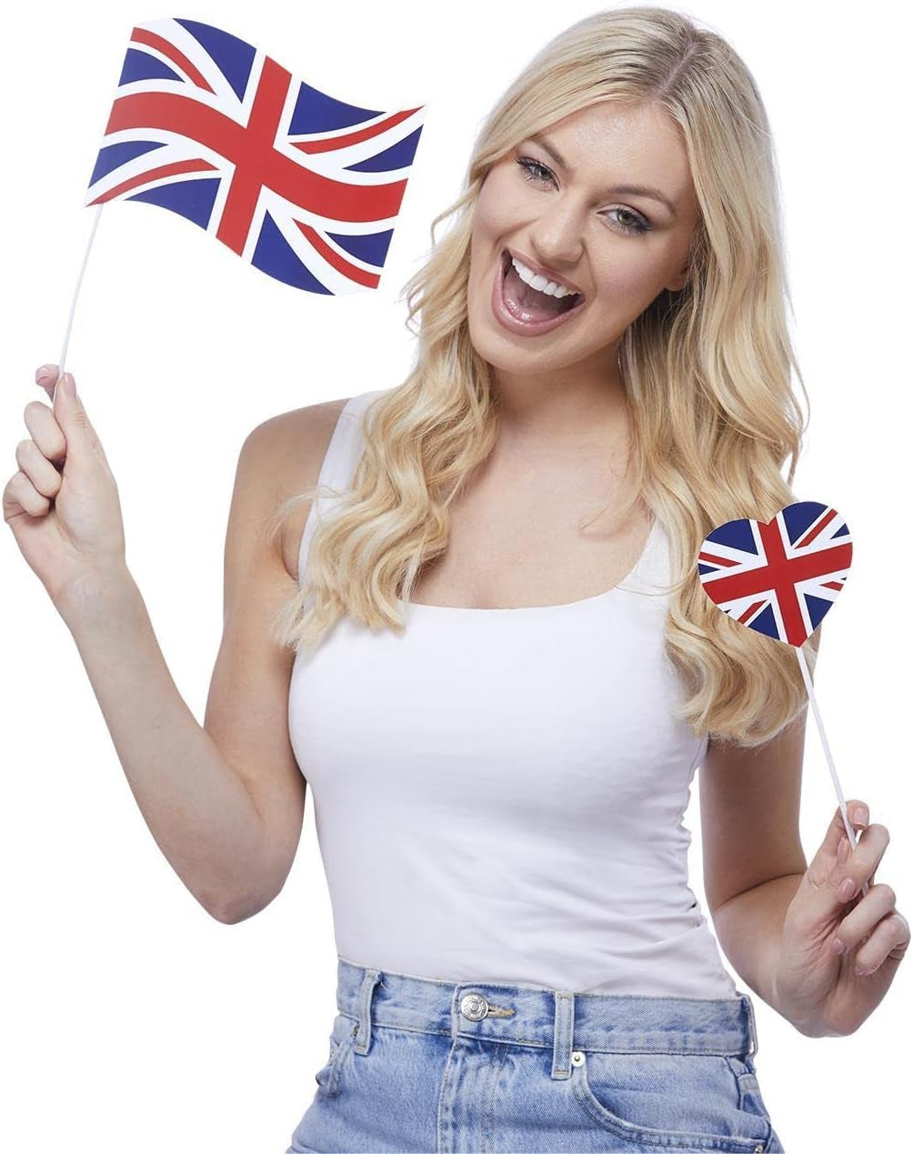 Smiffys Union Jack Vintage Style Print Veselă de masă