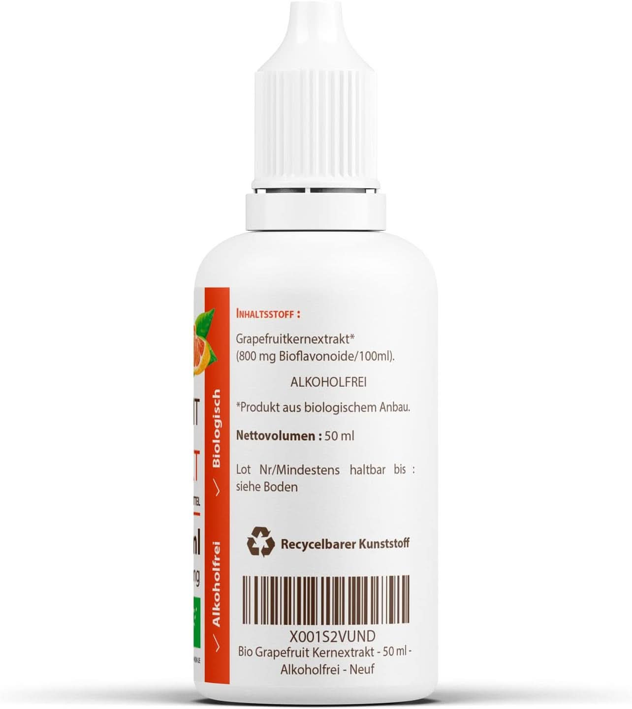 Estratto di semi di pompelmo biologico 50 ml - analcolico Arome Naty Shop