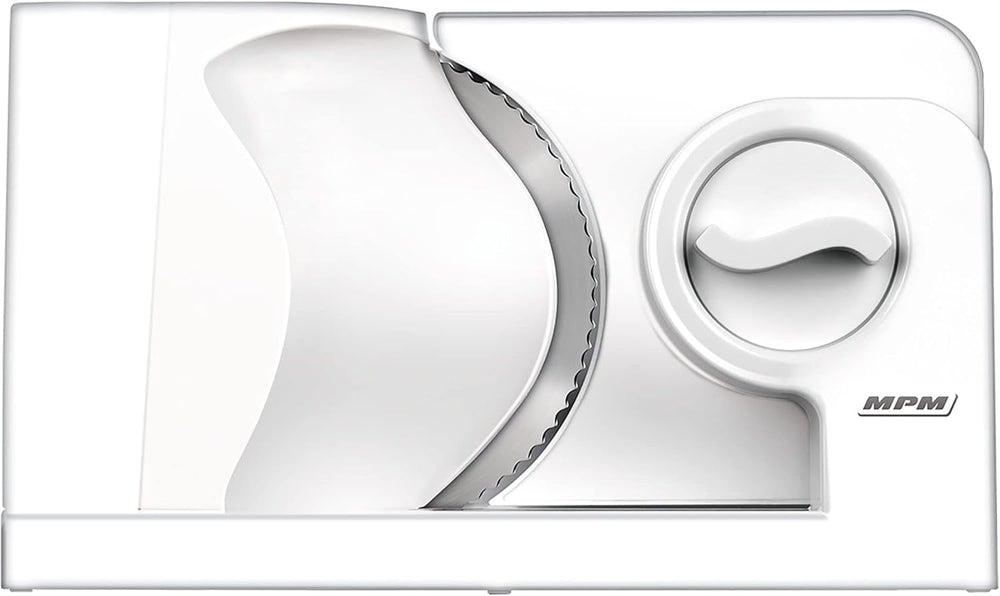 MPM MKR-05 Affettatrice elettrica universale, spessore di taglio regolabile fino a 15 mm, 150 W Trituratori e Affettatrici Naty Shop