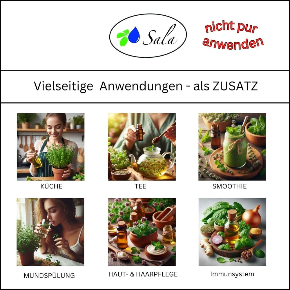 Olio Di Origano Aroma Olio Essenziale Di Origano BIO - Per il consumo - 100% naturale 30 ml Arome Naty Shop