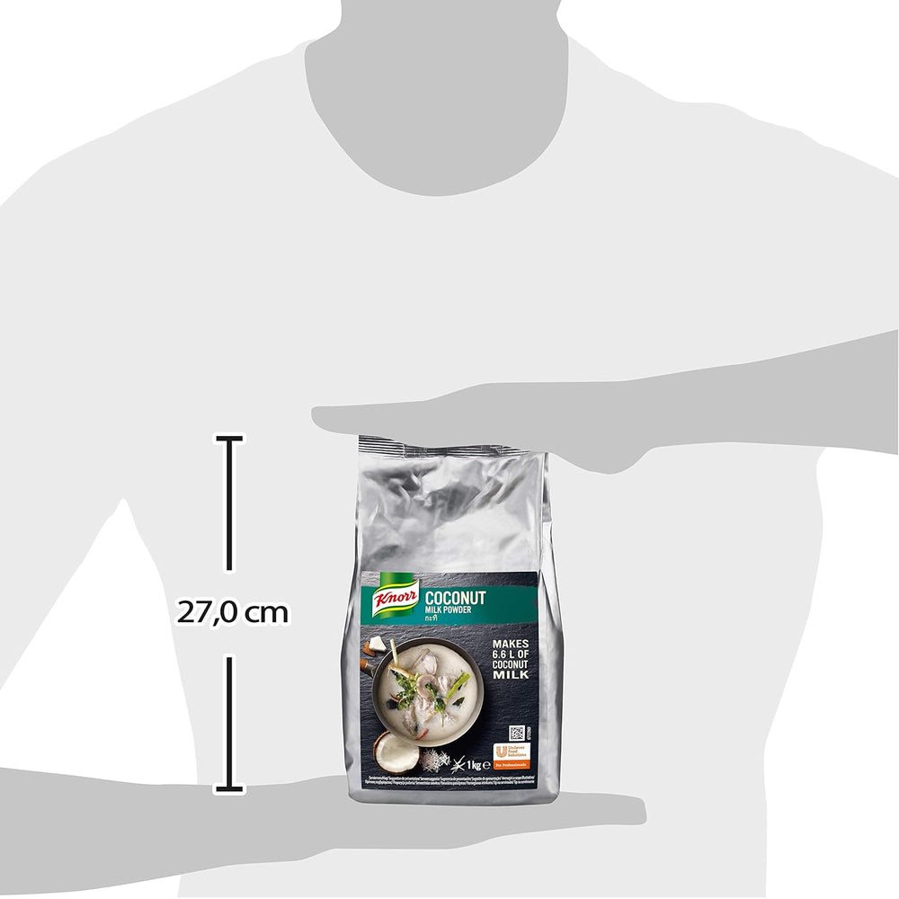 Knorr Kokosmilch Pulver (latte in polvere aus 20 frischen Kokosnüssen, ergibt 6.6 Liter Kokosmilch) 1er Pack (1 x 1 kg)