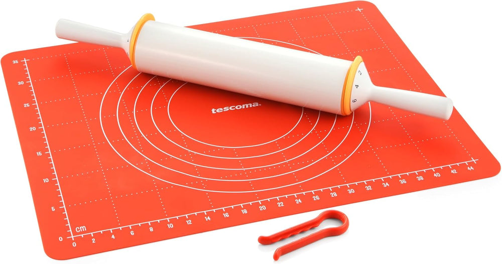 Tescoma Teigrolle mit Einstellbarer Teigstärke DELÍCIA, Weiß