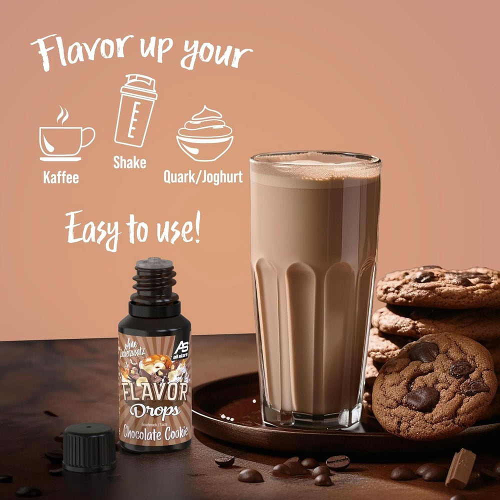 ALL STARS Gocce Aromatizzate, Gocce Aromatizzate senza zuccheri aggiunti e senza calorie - Dolcezza e sapore per alimenti, 30 ml Dolcificanti Naty Shop