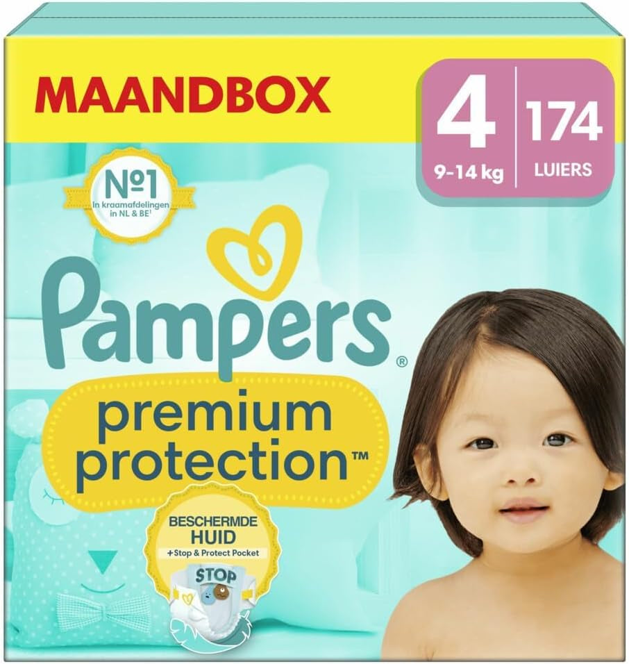 Pampers Premium Protection taglia 5, 152 pannolini, 11 kg-16 kg, la nostra protezione numero 1 contro pelle e perdite