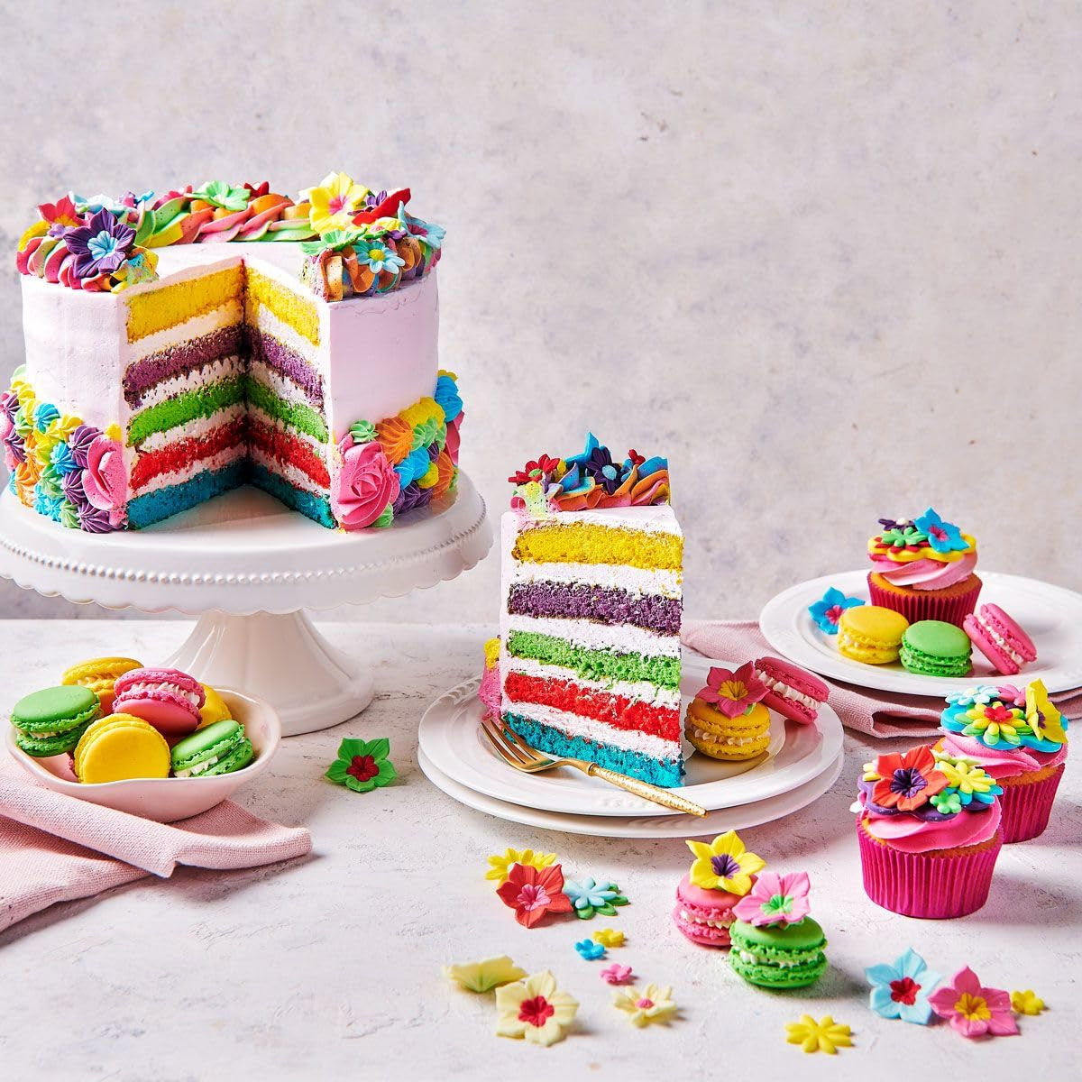 Colorant alimentar Funcakes Gel Pudră Roz: Colorant alimentar foarte concentrat pentru aluat, cremă, fondant, marțipan, produse de patiserie, dozare ușoară, picături individuale pentru a crea culori vibrante, Halal, 30 g
