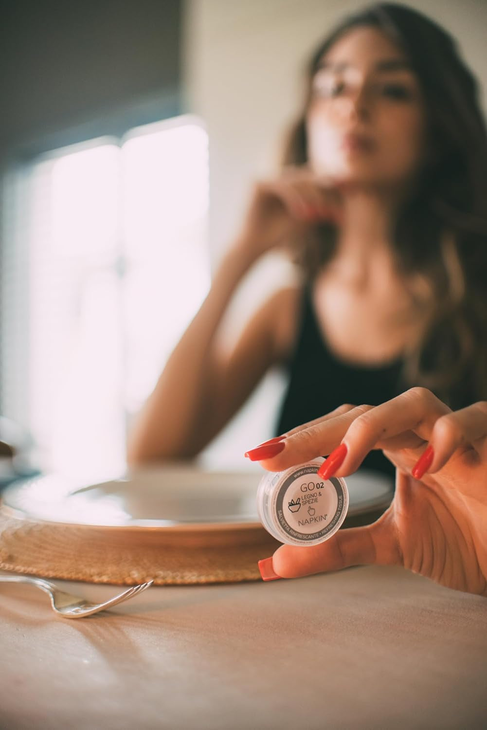 Go NPKGO00612 Capsulă de șervețele de curățare cu ceai verde, viscoză, alb, pachet de 12