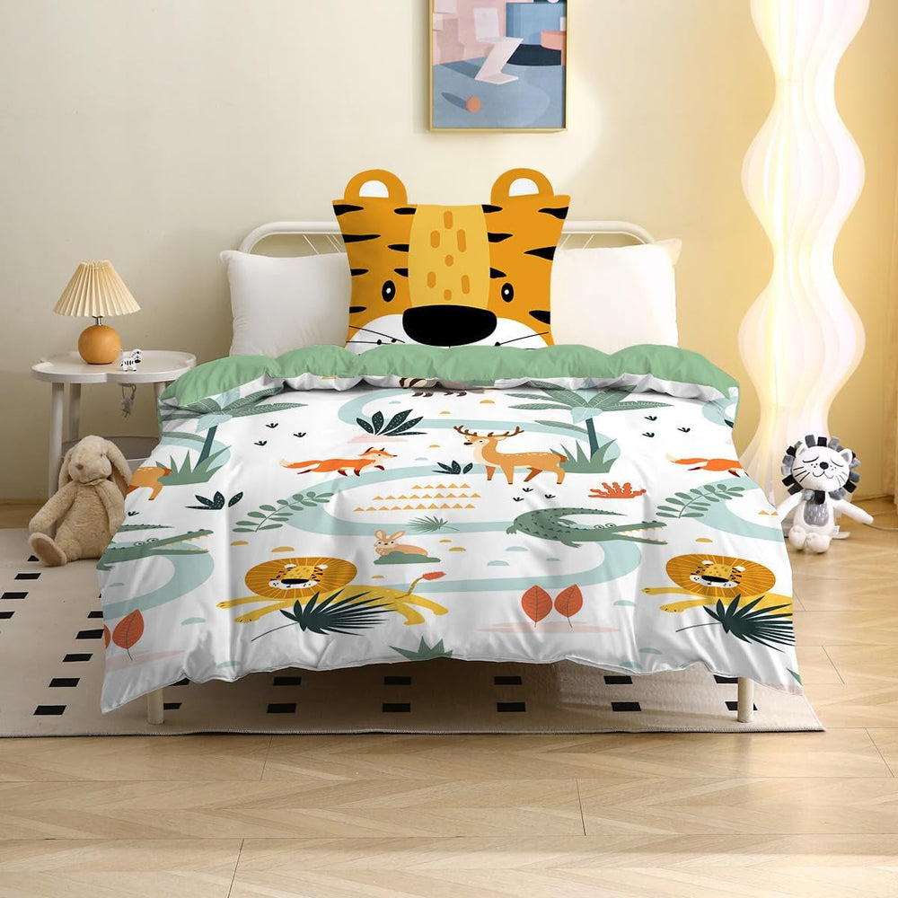 Biancheria da letto 3D in microfibra, animali, biancheria da letto unisex - bambini Naty Shop