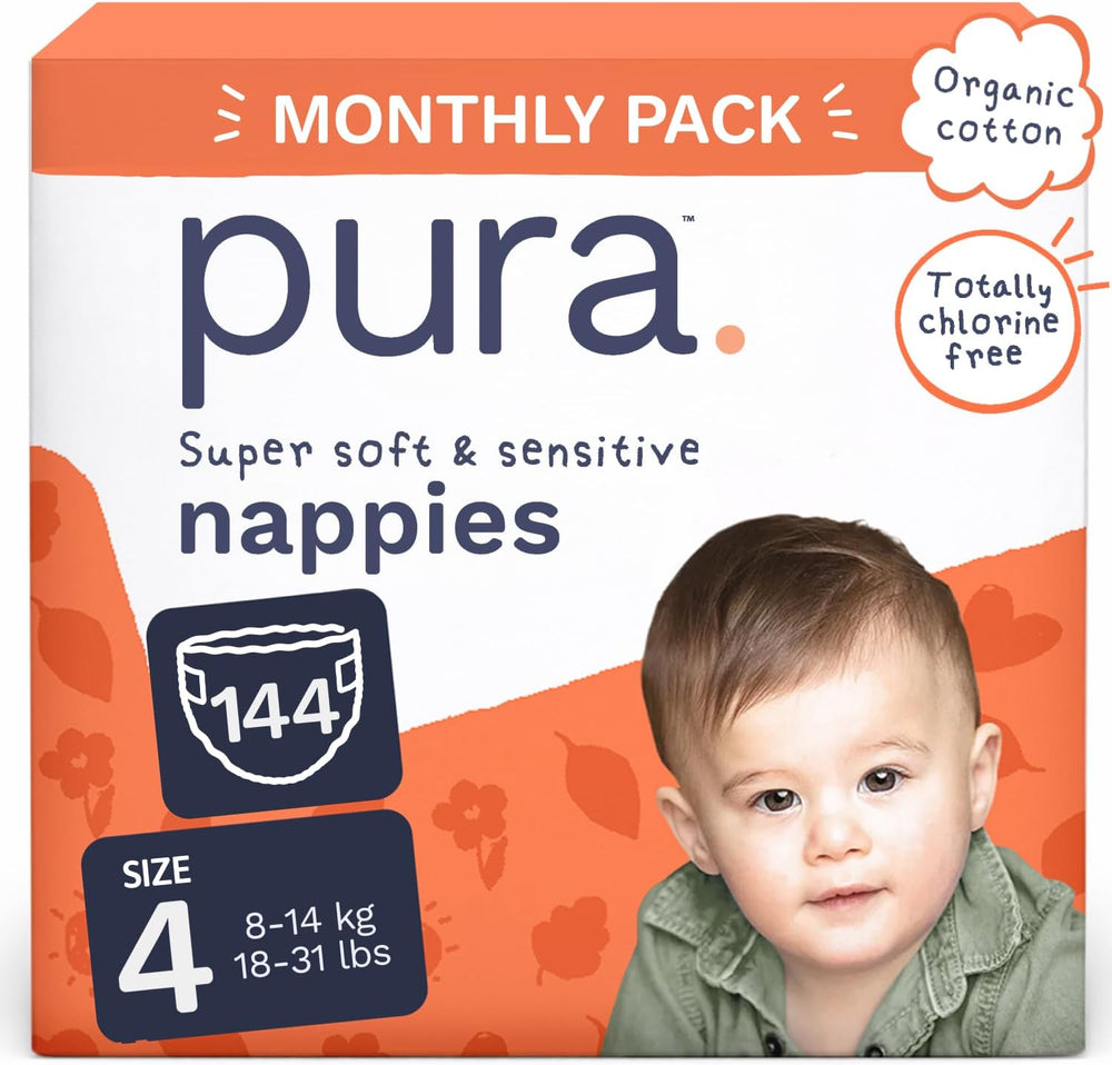 Pannolini Eco Baby - Taglia 3 (4-9 kg), Confezione da 1 (26 pannolini), Pannolini ultra morbidi per pelli sensibili, Cotone organico, Protezione dalle perdite fino a 12 ore, Nuova Guida alle taglie