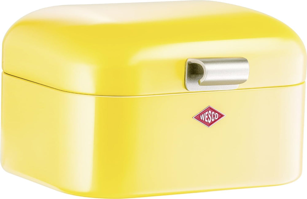 Wesco 235 001 Mini Grandy coș pentru pâine 17 x 18 x 12 cm (L/W/H) roz, oțel inoxidabil Cutii depozitare alimente Naty Shop Lemonyellow