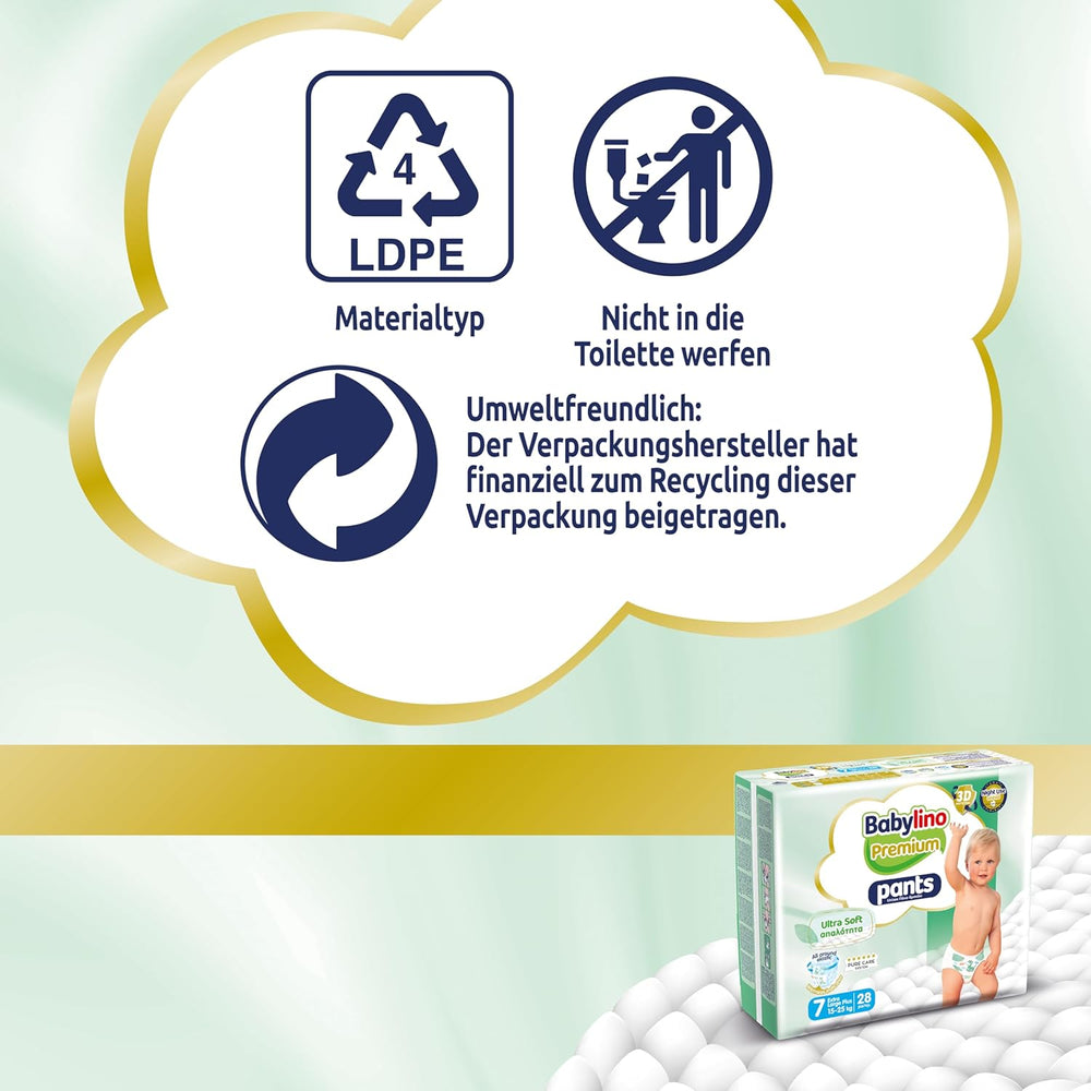 Pantaloni Premium, taglia 7, filtro ultra morbido, XL Plus (15-25 kg), 28 pezzi