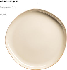 MÄSER serie Cordelia, set di piatti per 6 persone in ceramica di alta qualità Set di stoviglie Naty Shop