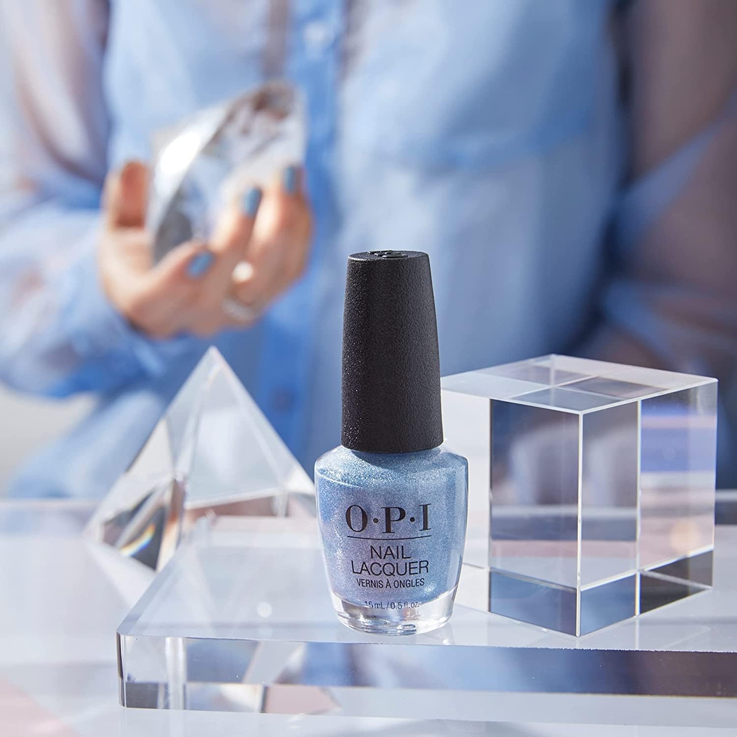 OPI Nail Lacquer nei toni del blu e del verde - Smalto per unghie ad asciugatura rapida, resistente alle scheggiature e a lunga tenuta - dura fino a 7 giorni - con pennello extra largo ProWide