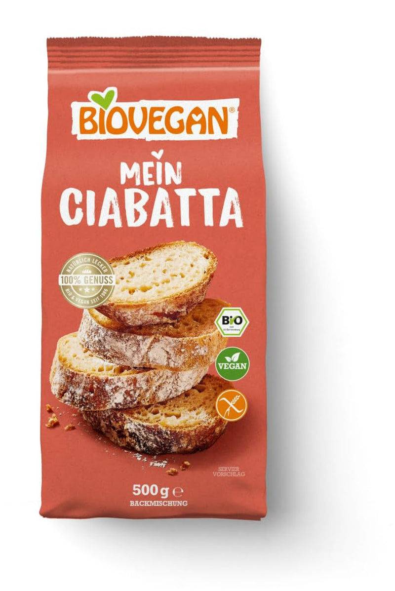 Biovegan Mein Ciabatta Backmischung Miscela per panificazione e cottura Naty Shop 9 Kg (Confezione 1Er)