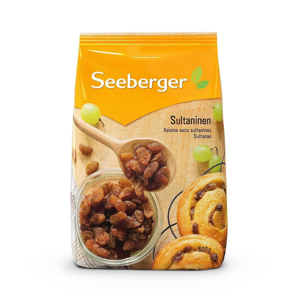 Seeberger Sultanas: Stafide Sultana ușoare, dulci și fructate din Turcia, pachet 13 x 200 grame Produse deshidratate Naty Shop 500 grame