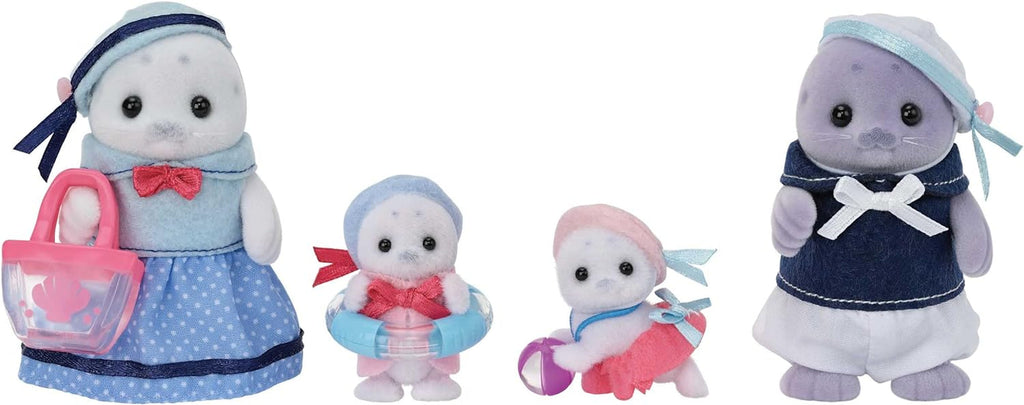 Sylvanian Families - 5759 Familia Seal, figură de animal, jucărie detaliată pentru copii cu vârsta de peste 3 ani Papusi Naty Shop