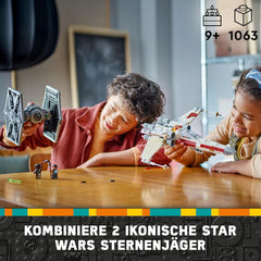LEGO Star Wars TIE Fighter e X-Wing Mashup, giocattolo costruibile Starfighter, idea regalo per bambini, astronavi personalizzabili, regalo per ragazzi, ragazze e tutti i fan 75393 Set da costruzione Beuche den LEGO-Store