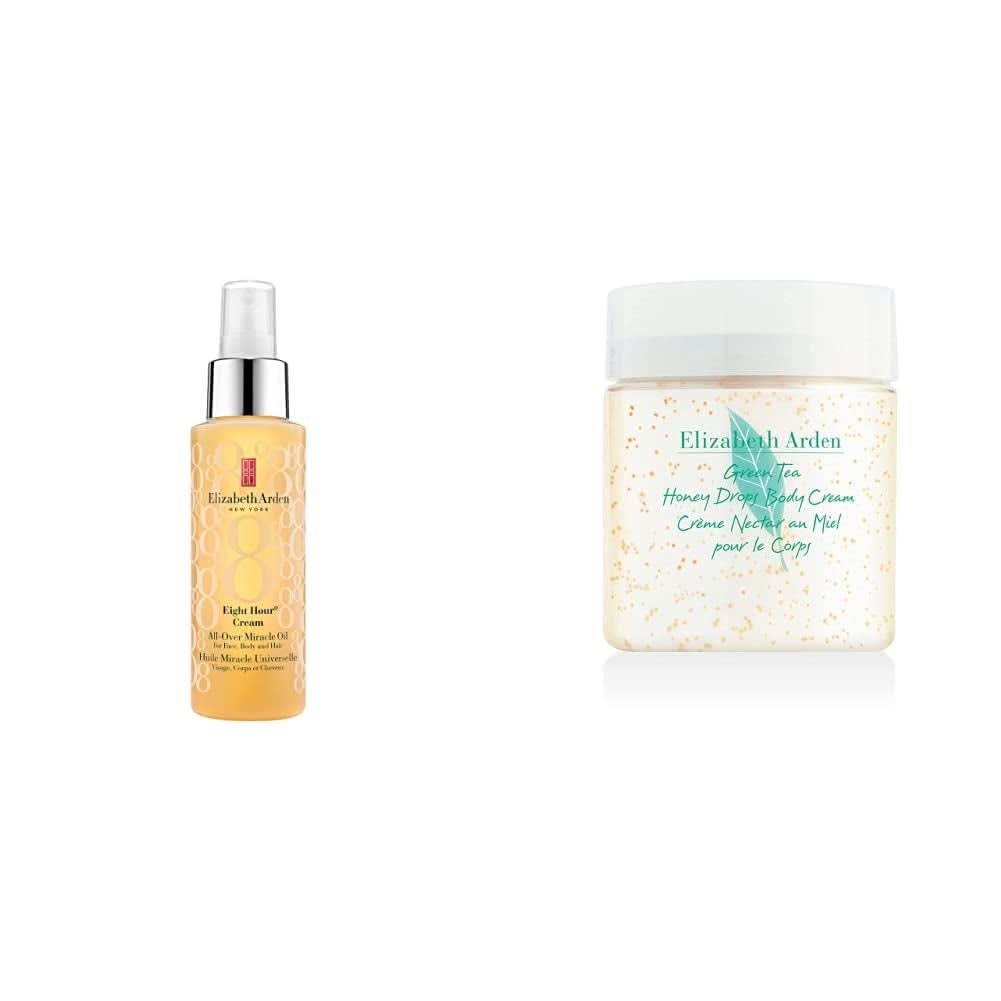 Elizabeth Arden - Eight Hour, olio idratante per viso, corpo e capelli, 100 ml Cosmetici e Bellezza Naty Shop Confezione crema corpo Honey Drops, 500 ml