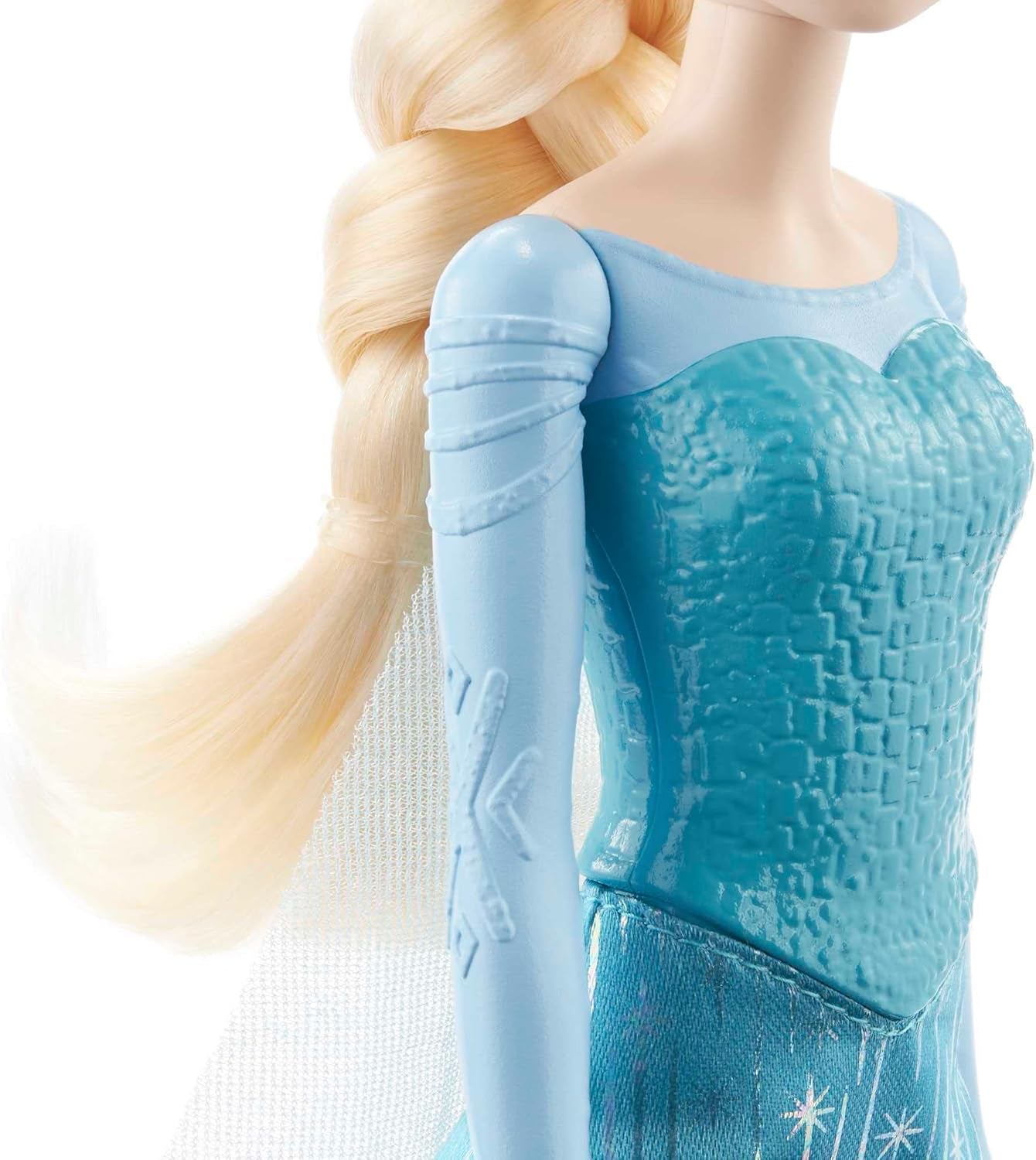 Mattel Disney Die Eiskönigin Elsa Puppe, Die Eiskönigin Puppe, kämmbare blonde Haare, beweglich, ausziehbare Schuhe, Disney Geschenke, Spielzeug ab 3 Jahre, HLW47