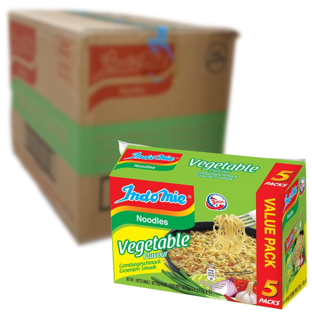 INDOMIE - Tagliatelle istantanee con gamberetti, confezione da 5 - (1 x 5 x 70 g)