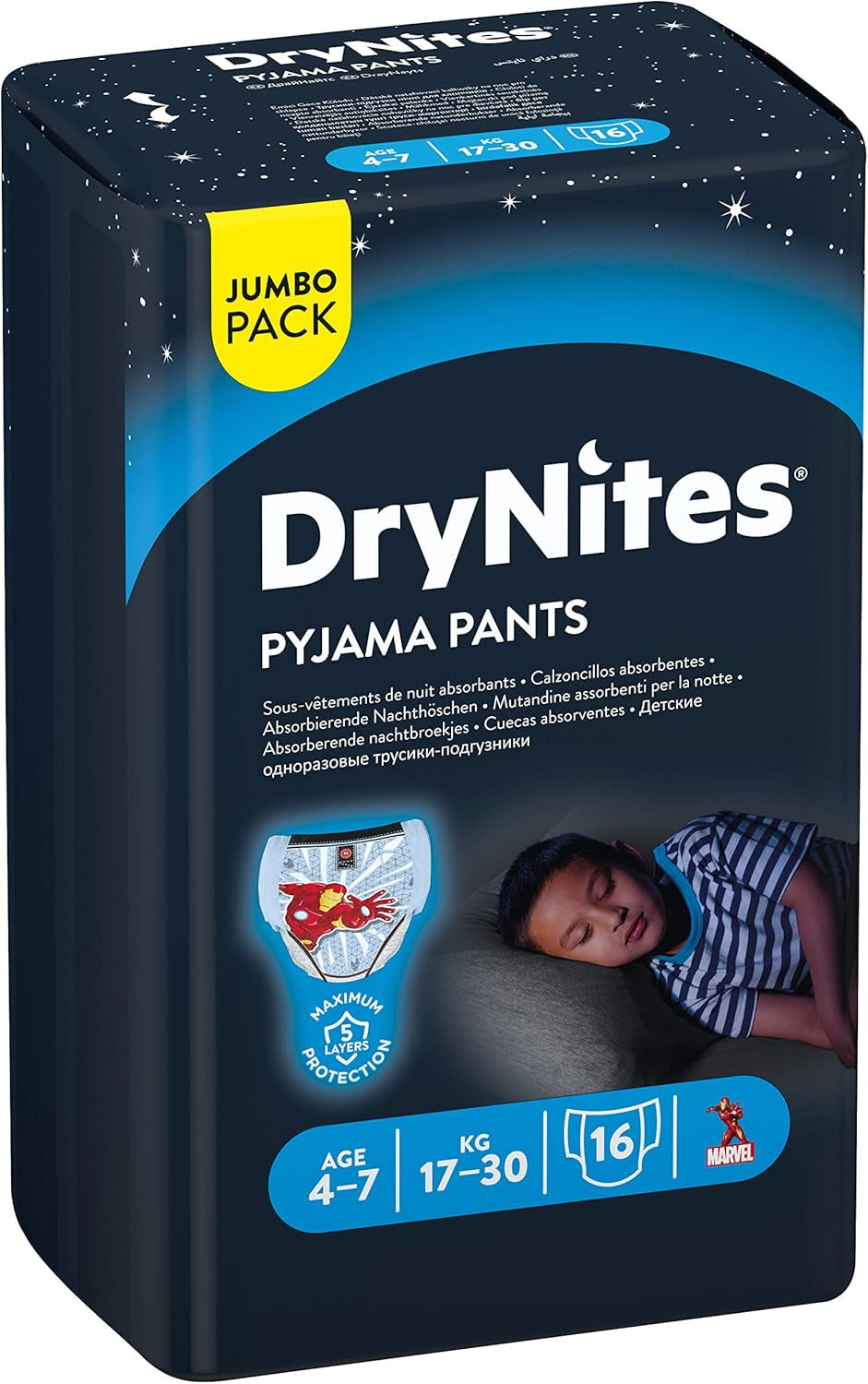 Pannolini Huggies Jumbo Boy 17-30 kg, 16 pezzi