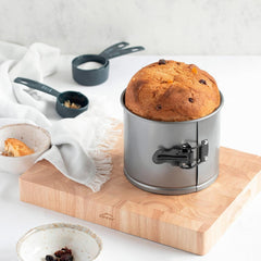 Stampo panettone estraibile, acciaio al carbonio, antiaderente, diametro 16 cm, volume 2 litri Stampi e teglie Naty Shop