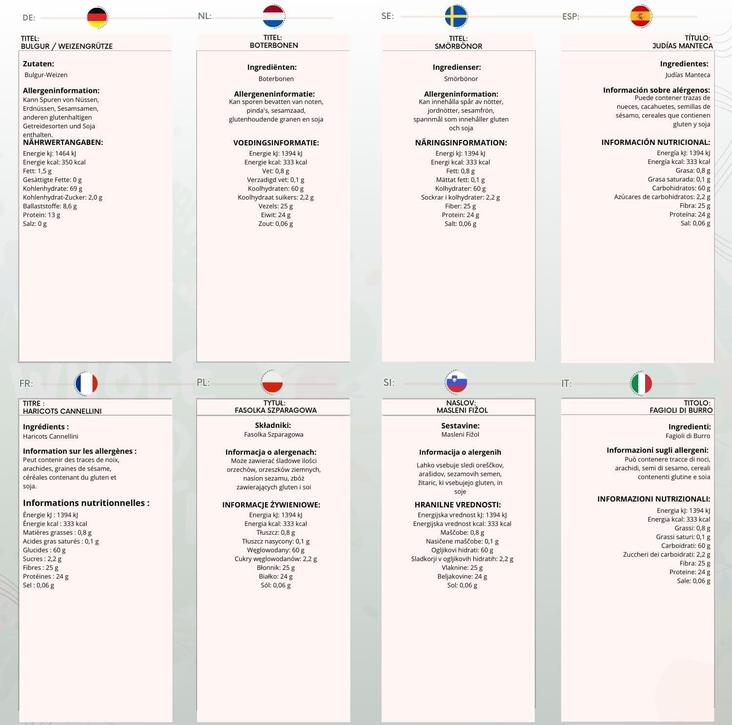 Bulgur di grano integrale terrestre - non OGM - naturale - vegano - senza latticini - senza zuccheri aggiunti, 500 g