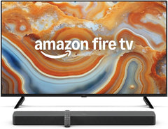 Televizor inteligent 4K UHD din seria Fire TV 4 | Ecran de 43 de inci și Fire TV Soundbar Plus | Sunet pe 3.1 canale, design all-in-one, Dolby Atmos, DTS:X, ideal și pentru dialog | 2024