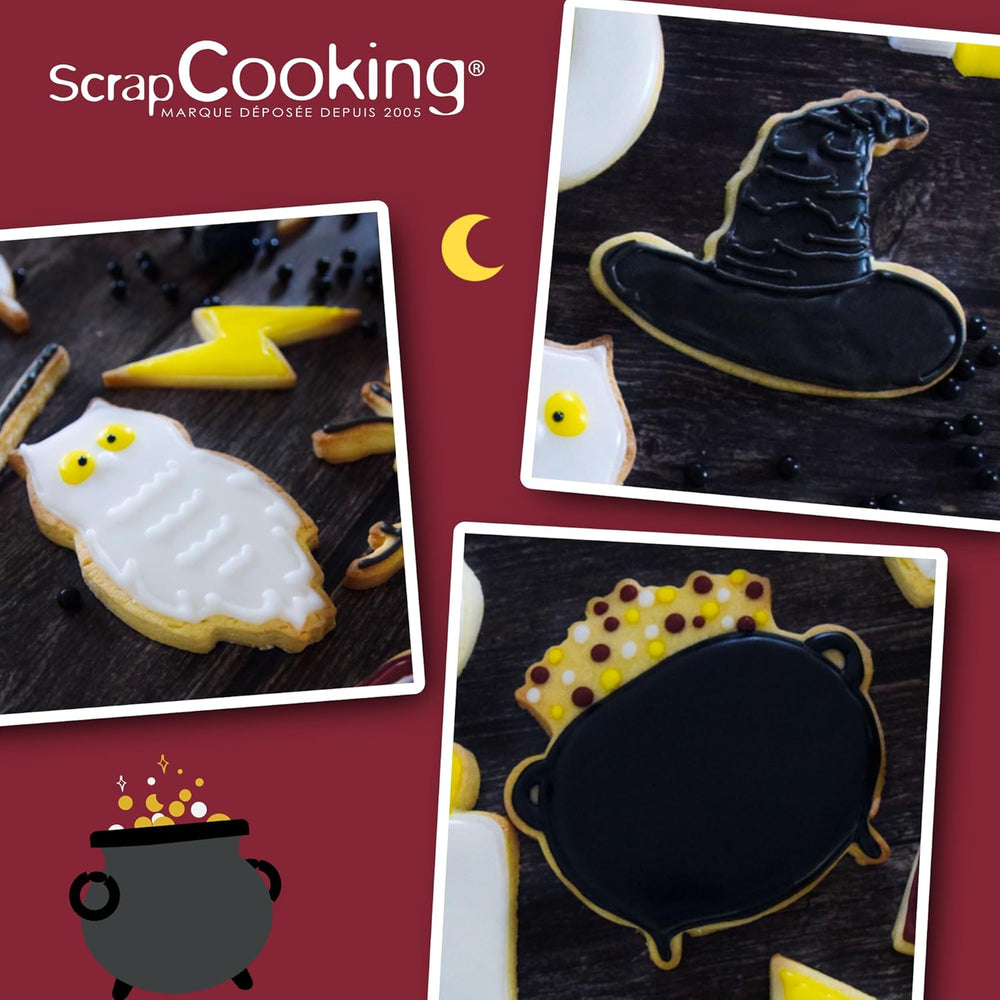 Forme de biscuiți din oțel inoxidabil ScrapCooking, 4 bucăți, accesoriu de copt, ziua de naștere, decorațiune – 2071