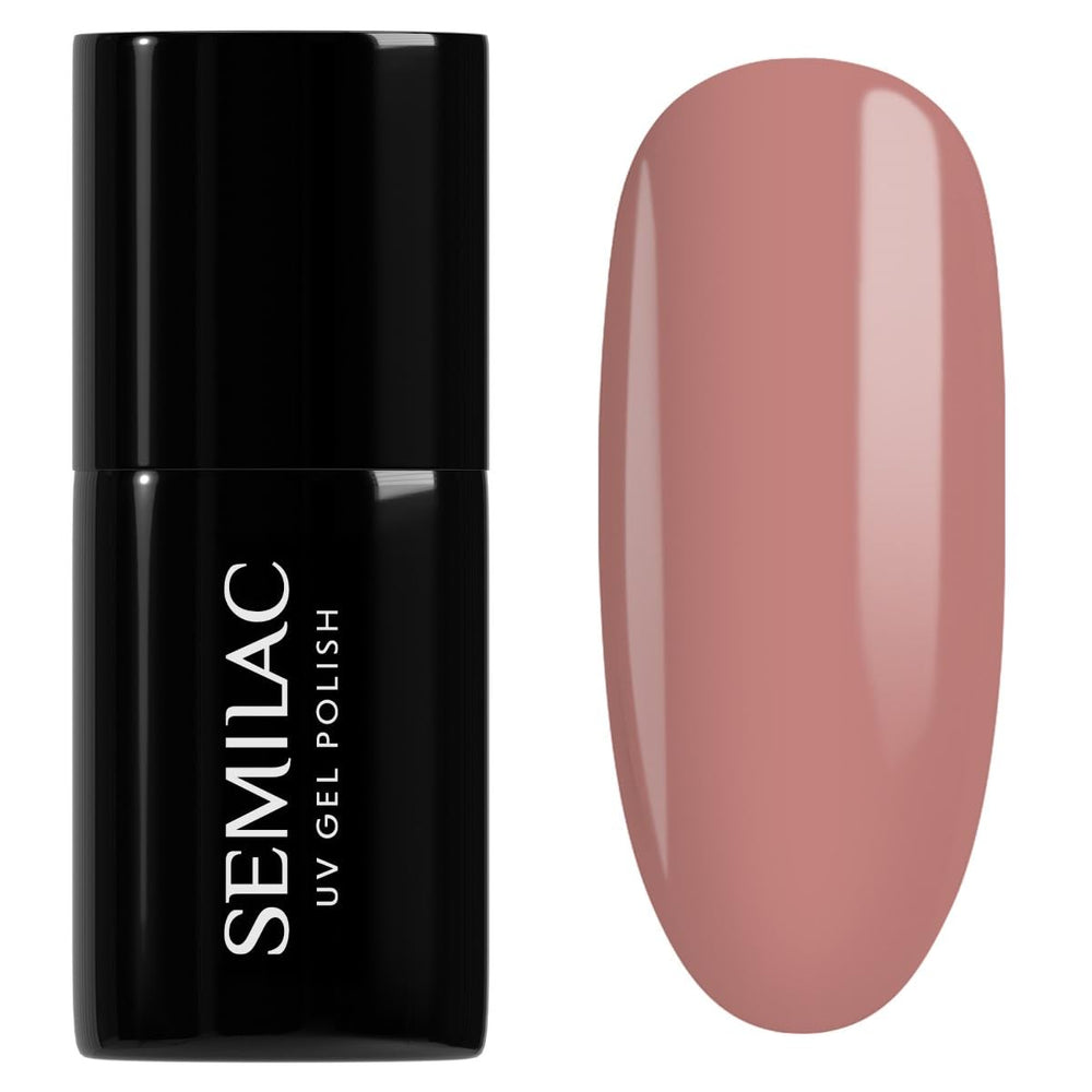 Smalto UV ibrido Semilac 582 Natural Rose 7ml Collezione unghie nude