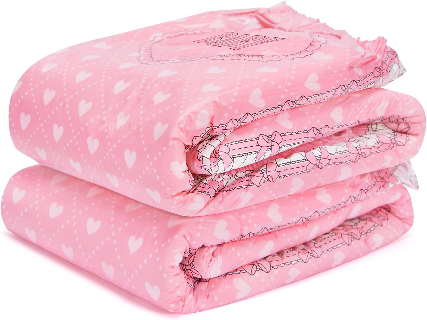 Pannolini stampati per adulti 5500-5800ml Confezione da 2 - Blushing Baby (M)