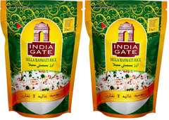 INDIA GATE Riso Sella Basmati, precotto (dall'India, a chicco lungo fine), aromatizzato, confezione sfusa - 1 confezione (1 x 1 kg)