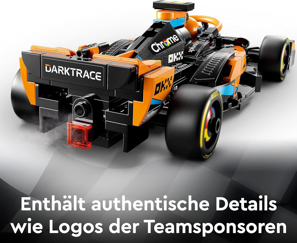 LEGO Speed Champions Mclaren Auto da corsa di Formula 1 2023, Giocattolo per ragazzi e ragazze di 9+ anni che amano giocare in modo indipendente, Modello di veicolo costruibile, Decorazione per la cameretta dei bambini 76919 Set di costruzione Besuche den LEGO-Store