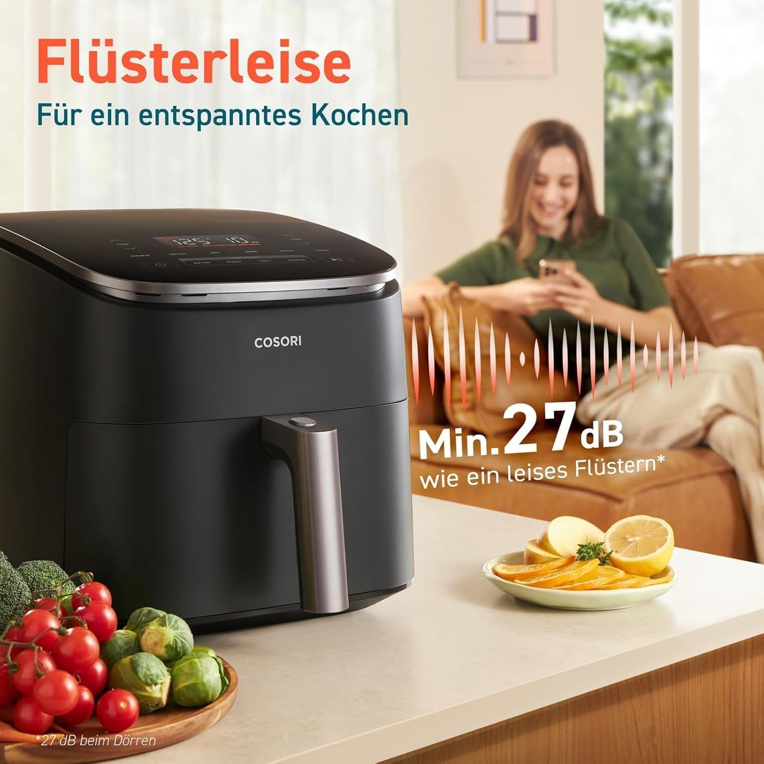 Cosori Friggitrice ad Aria Calda Turboblaze Airfryer, 9-in-1, 6 litri, silenziosa Elettrodomestici Naty Shop