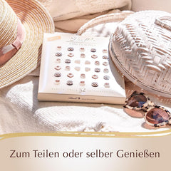 Cioccolato - Mini Praline Bianche | 90 g| Scatola con 18 praline in 6 deliziosi assortimenti | Regalo di cioccolato | Regalo al cioccolato (confezione da 3)