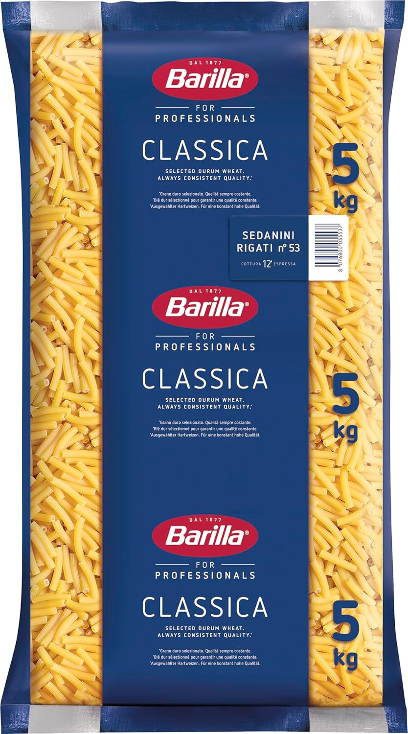 Penne Rigate Barilla pasta di grano duro n. 73 – Confezione da 1 (1x5kg)