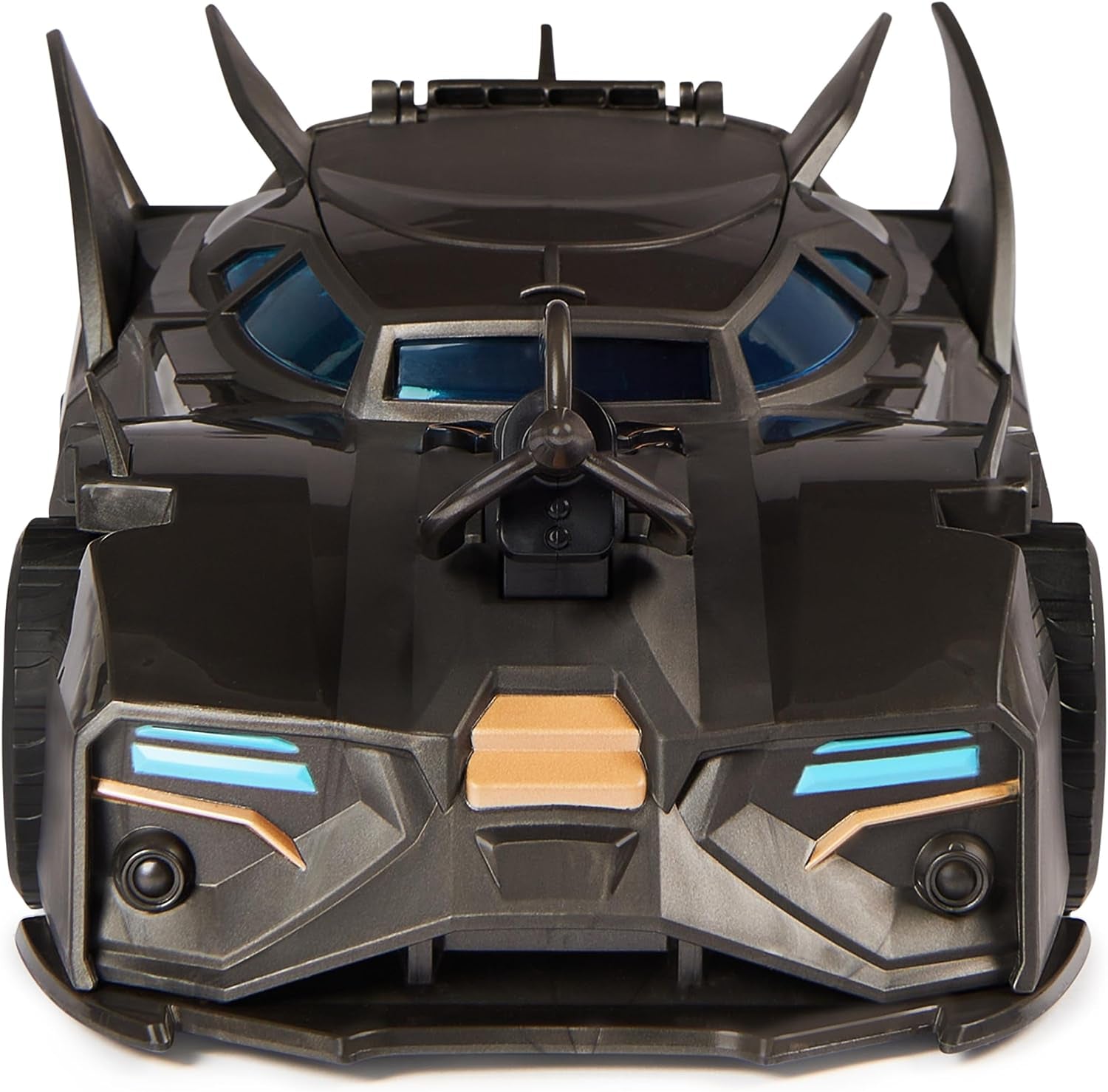 Batmobile fuoristrada Batman DC Comics con catapulta con gancio e cella a griglia sul retro, incluso personaggio Batman da 10 cm per fan dei supereroi dai 4 anni in su Action Figure Naty Shop